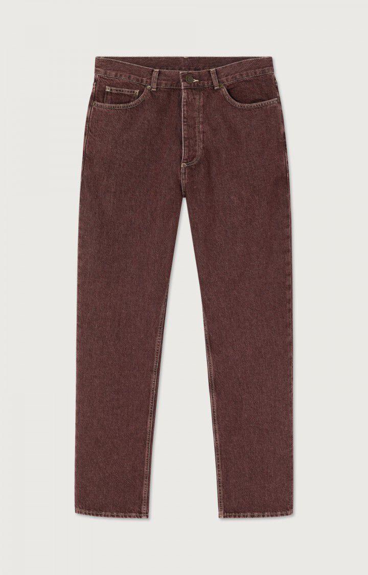 American Vintage Oshow Ballon Stone Raisin Jeans Herren dunkelrot